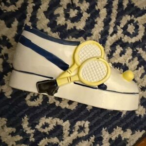 Vintage My-Neil Tennis Sneaker Ceramic Planter | Shoe Figurine | 8” (pickleball)